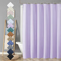 Aiyufeng Light Purple Shower Curtain for Bathroom, Embossed Textured Fabric Shower Curtain for Bathroom - Soft Cloth & Hotel Spa, Machine Washable, 72X78,Light Purple