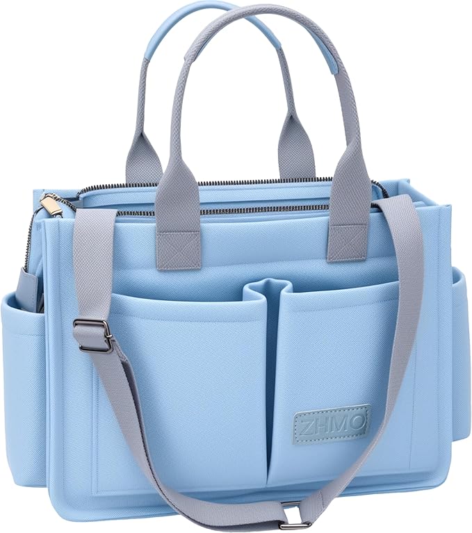 ZHMO Canvas Tote Bag for Women,Women's Bags Crossbody Bags Work Laptop Tote Bag Large Handbags Purse for Travel Nurse Teacher