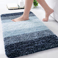 Arotive Microfiber Bathroom Rugs, Shaggy Soft and Absorbent Bath Rug, Non-Slip, Thick Plush Machine Washable Dry Bath Mats for Bathroom, Tub and Shower, 34x21, Dark Blue, Rectangular