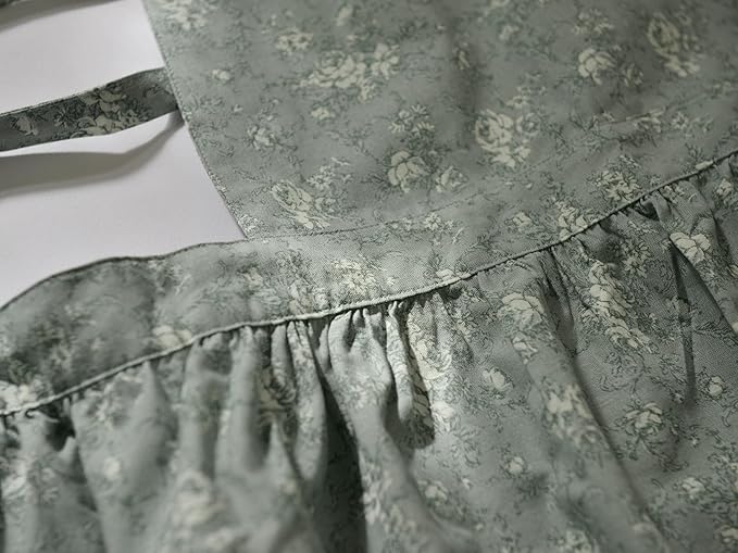 Japanese apron Women-Cross Back Apron for Women with Pockets, Pinafore Aprons, Womens Cotton Linen Apron
