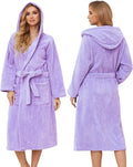 PJGGZ Hooded Bathrobes for Women, Soft Long Towel Robes for Women - Quick Dry yet Warm