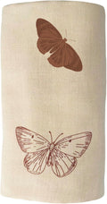Leyl&Ari Muslin Baby Swaddle Blanket | 100% Organic Receiving Wrap (Boho Butterflies)