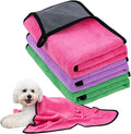 MICOOYO Dog Towels for Drying Dogs 3 Pack, Ultra Absorbent Microfiber Pet Bath Blanket | Quick Dry Towel for Dogs and Cats, 28"x40", L