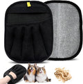 Pet Hair Removal Glove for Cats and Dogs,Newly Upgraded Reusable Effortless & Efficient Electrostatic Pet Hair Grooming Tool for Laundry & Clothing,Couch,Carpet,Car Seat,Five-Finger Design Large Size