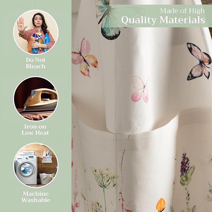 Maison d' Hermine 100% Cotton Apron for women with Pocket Kitchen Chef Apron for Men Cooking Gardening Server Waitress