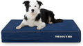 The Dog’s Bed Orthopedic Memory Foam Dog Bed, Large Blue Denim, Pain Relief for Arthritis, Hip & Elbow Dysplasia, Post Surgery, Lameness, Supportive, Waterproof Washable Cover, Veterinary Approved