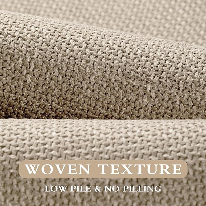 YIHOUSE Beige Bathroom Rug Sets 2 Piece, Absorbent Bath Mat for Bathroom Non Slip Washable, Bath Room Mat Quick Dry, Thin Bath Rug Set for Toilet and Floor(17"x24"+17"x47")