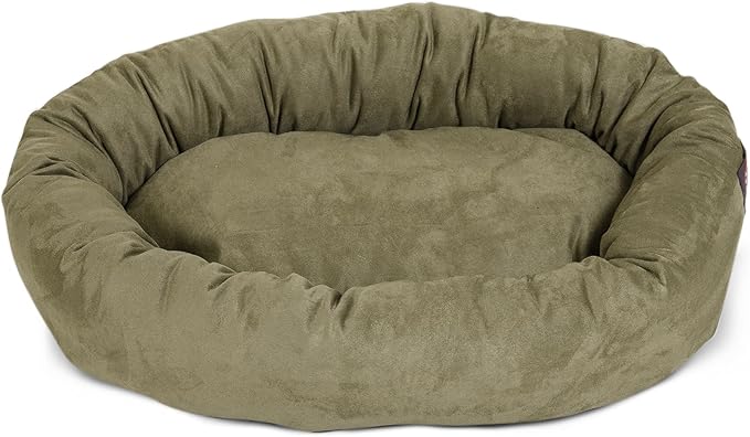 Majestic Pet Villa 40 Inch Shredded Memory Foam Dog Bed for Large Sized Dog 40x29x9 Inch–Orthopedic Pet Bed with Removable Washable Cover-Washable Large Puppy Mat with Head Support-Orange