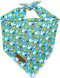 UP URARA PUP Easter Triangle Bid Scarf, Cotton Pet Kerchief for Girl Boy Dogs or Cats, Cute Carrot & Rabbit Dog Bandana, Comfortable Easter Dog Bandana