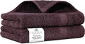 Villa Celestia 100% Cotton Hand Towel Set of 2, (16 x 28 inches) Sustainable, Soft, Highly Absorbent, Quick Drying, Combed Cotton Hand Towels Pack of 2 Ideal for Hotels, Spa, Bathroom, Dorm, Burgandy