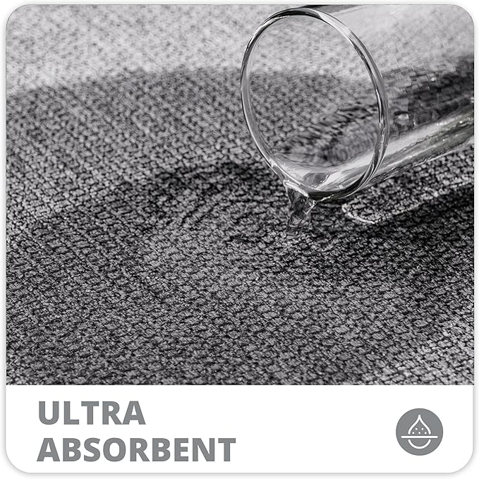Bosap Bath Mat,Ultra Thin Bathroom Runner Rugs,Large Bath Mats for Bathroom,Quick Dry,Non-Slip,Machine Washable,Low Pile,Bath Rug,Shower Outside,Sink,Home Decor Accessories.Grey,2'x5'（24x60inch）