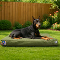 Sytopia 42 Inch Canvas Outdoor Dog Bed for Extra Large Dogs, Waterproof Washable Removable Cover, Indoor Patio Pet Pad, Green