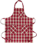 Solino Home Linen Bib Apron for Men & Women - 33 x 30 Inch Kitchen Apron with Front Pockets - Handcrafted from European Flax