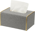 uxcell Tissue Box Cover, Rectangle Modern Tissue Box Holder with Magnetic Closure for Living Room Bedroom Office Hotel Desk (7.5"x5.1"x3.5", Gray)