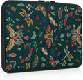 iCasso Laptop sleeve 13 inch for MacBook Air 13-13.6 inch, Cute Laptop case for Macbook Pro 13 inch, Slim Protective Travel Carrying Case for MacBook Pro 14 inch, Chromebook, HP, Dell, Green Butterfly