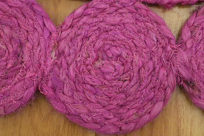 Oval Rug 6x8 Area Rug Kilim Rug Pink Solid Design 0.27 inches ThickIndoor Outdoor Rug Flatweave Rug High Traffic Area Lake House Bedroom Dining Room Living Room
