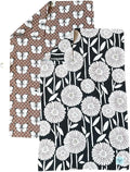 Desert Aqua || 2 Pack Double Sided || Not Your Ordinary Dish Towels || Waffle Weave Microfiber || Tea Towels || Highly Absorbent || Hanging Loop || Dish Cloths || Designer Prints|| Butterflies