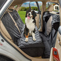 YEENIS Car Seat Cover for Dogs - All Covered Back Bench Cover with Mesh Window - Hammock Combination - Detachable - Suitable for Most Vehicles (Black, X-Large)