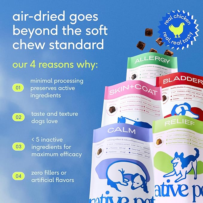 Native Pet Calming Chews for Dogs - Melatonin for Dogs Anxiety Relief - Grain Free All Natural Hemp Calming Treats & L-Theanine Helps Manage Stress & Separation Anxiety - Puppy Sleep Aid - 60 Chews