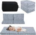 MeMoreCool Foldable Floor Mattress for Kids, Glow Dinosaur Trifold Mat, Kids Folding Mattress Portable Futon, Grey