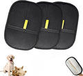 3Pcs Pet Hair Removal Glove, Electrostatic Pet Hair Gloves,Reusable Pet Hair Remover Glove, Pet Hair Removal Tool,Dog Hair Remover Grooming Glove,Suitable for Clothes,Carpet,Sofa.