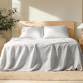 Bare Home Twin Extra Long Sheet Set - Luxury 100% European Linen - Deep Pockets - Easy Fit - 3 Piece Set - Bedding Sheets & Pillowcases (Twin XL, Glacier Grey)