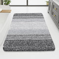 Arotive Microfiber Bathroom Rugs, Shaggy Soft and Absorbent Bath Rug, Non-Slip, Thick Plush Machine Washable Dry Bath Mats for Bathroom, Tub and Shower, 70x46, Grey, Rectangular