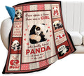 Panda Blanket Panda Throw Blanket Soft Fleece Flannel Bedding Gifts for Men Boys Women Girls Lovers Adults Stuff Plush for Couch Sofa Bed Room Decor 60"X80"