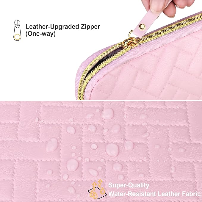 Lacdo Tablet Sleeve Case for 13 inch iPad Pro M5 M4 2025-2024, 13 inch iPad Air M3 M2 2025-2024, 12.9 inch iPad Pro 6 5 4 3 with Magic Keyboard and Smart Keyboard Folio Protective Bag, Sakura Pink