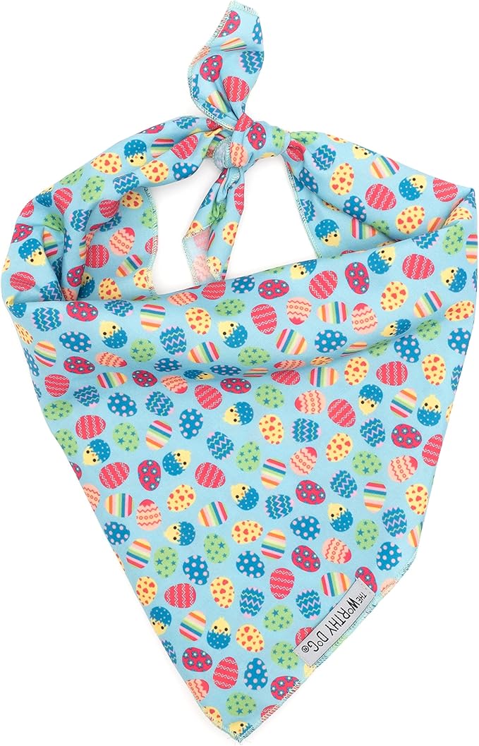 The Worthy Dog Easter Eggs Bandana