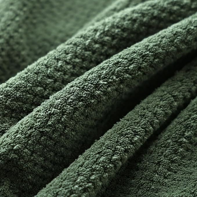 Akzpe 40x80 Inches Bath Sheets Towels for Adults Oversized Bath Towels Extra Large Luxury Super Soft Absorbent Quick Dry Microfiber (Olive Green,6PCS)