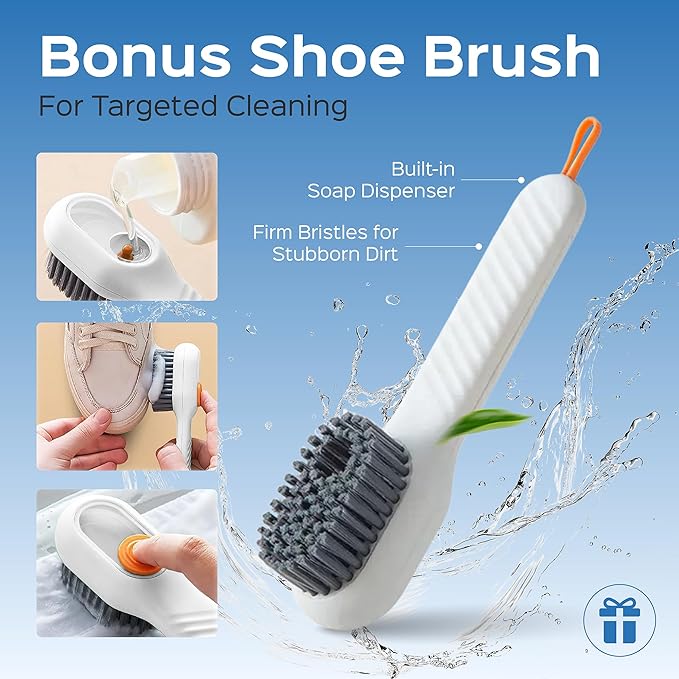 Shoe Bags for Washing Machine, 2 Pack With Shoe Brush, Shoe Washing Machine Bag, Shoe Laundry Bag, Updated With Locking Zipper