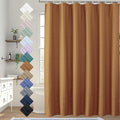 Aiyufeng Gold Shower Curtain for Bathroom, Embossed Textured Fabric Shower Curtain for Bathroom - Soft Cloth & Hotel Spa, Machine Washable, 72X96,Gold