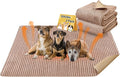Dog Crate Mat, 2 Pack 36"×54" Flannel Washable Pet Mat for Dogs and Cats, Non-Slip Pet Pad for Kennel Training, Absorbs Urine and Waterproof Pad for Sofa Bed Crate Kennel Car Seat Floor（Khaki）