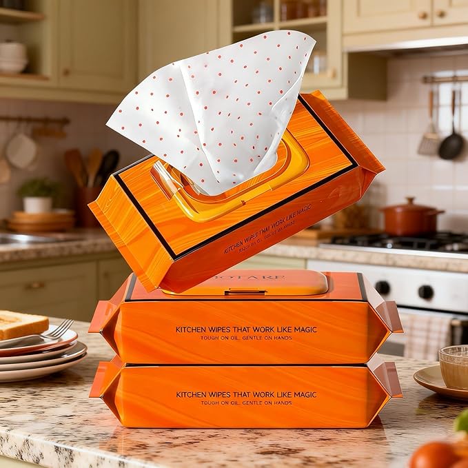 Botare Dish Wipes, Disposable Pre-Soaped Heavy-Duty 3D Textured Kitchen Wet Cloths, Extra Large, All-in-One Dishwashing & Cleaning for Home & Camping, Handy Travel Essentials, 32 Count Each (3-Pack)