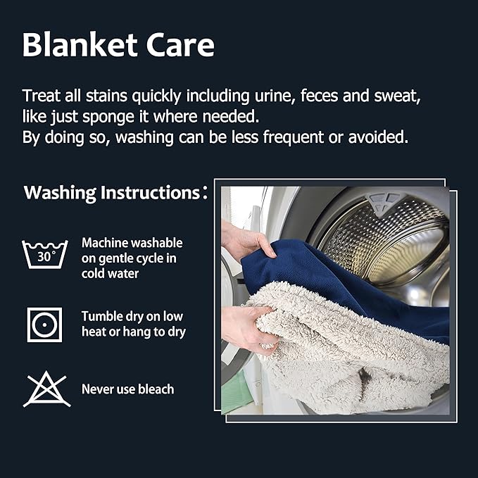 Kritter Planet Waterproof Bed Blanket for Couples, Washable Stain Proof Pad Bed Cover, Reversible Leakproof Protector, Liquid Pee Proof Blanket for Couch Sofa, 80x90 inch, King Size