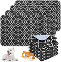 KOOLTAIL Washable Pee Pads for Dogs, 4 Packs Super Absorbent Leakproof & Non-Slip Dog Pee Pad Large, Reusable Puppy Training Pads Waterproof, Pet Mat Rug for Whelping, Floor, Crate, Car, Cats 24"x36"