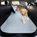 HMOCK Backseat Dog Bed for Car Back Seat, Dog Mat for Car Backseat Pet Bed Mat, Non-Slip Travel Pet Mat, Fit for Backseat Extenders and Trucks Suvs (Grey, 27.5x55 Inch)