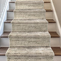 Well Woven Custom Size Hallway & Stair Runner- Harlow Delphi Cream Beige 31 Inches Wide x 80 Feet Long Runner (31" x 80') Runner Rug - Modern Stripes Pattern, Ultra-Soft, Easy-Clean