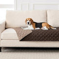 FunFurry Waterproof Dog Blanket, Couch Cover for Dogs Washable, Reversible Dog Bed Cover, Couch Furniture Protector. (Dark＆Light Brown, 30 X 70 Inch - 1 Pack)