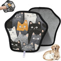 Hanxuanyifan Black Cats Pet Hair Removal Glove for Dogs & Cats,2 PCS Newly Upgraded Reusable Electrostatic Pet Hair Gloves,Dog Hair Remover Tool for Clothing,Couch,Carpet,Car Seat