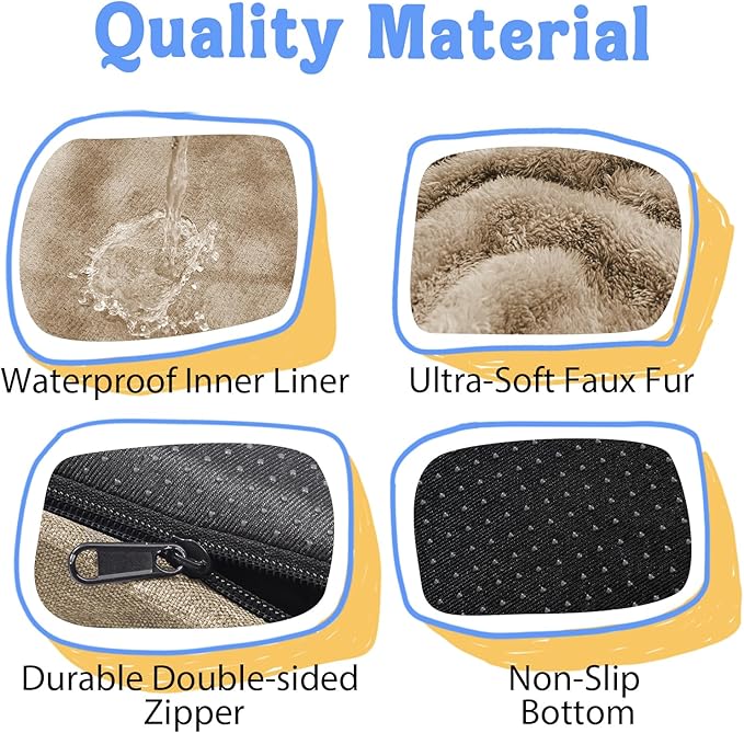 Orthopedic Extra Large Dog Bed - XXL Washable Memory Foam Giant Pet Couch Sofa with Removable Cover Waterproof Bolster for Large Size Dogs, 42x30