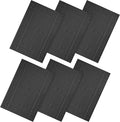 Ample Decor 100% Cotton Bath Mats 24 x 17 Inches, Quick Dry, 1350 GSM Banded Border Shower Bathroom Floor Mat, Not Bathroom Rug - Grey, Pack of 6