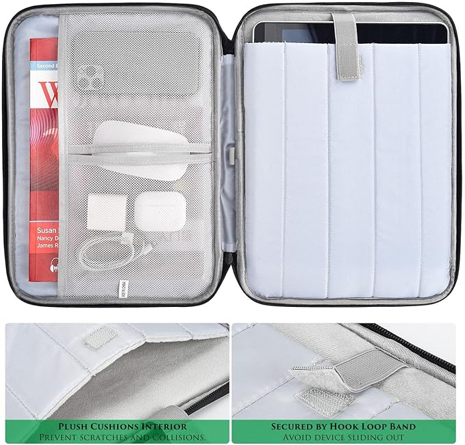 9.7-11 Inch Tablet Sleeve Case Compatible with 11" Samsung Galaxy Tab S9 S8 S7/ Samsung Galaxy Tab A7 S6 A 10.4 10.1 Tablet Bag,iPad 11th/iPad Pro M5 M4/Air 11 M2 M3 2025 2024 Carrying Bag(Black)