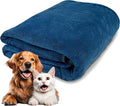 Extra Large Dog Towel Soft Absorbent Bath Pet Towels for Drying Dogs, Elastic Terry Microfiber Soft Towel, Machine Washable, Quick Dry, Multipurpose (L, XL, 2XL) (Blue, 2XL)