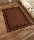 chakme Bathroom Rugs Mat 24x17, Ultra Thin Non Slip Bath Mat Small Quick Dry Absorbent Bath Mat for Bathroom Floor, (Rust, 24"x17")