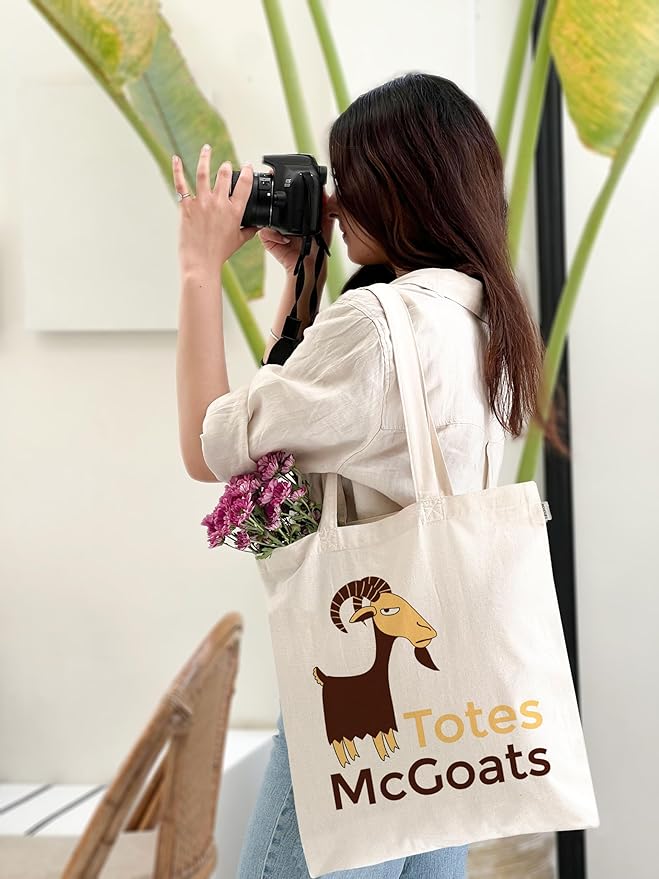 Eco Right Tote Bag for Women, Reusable Grocery Bag, Canvas Tote Bag for Shopping, Cotton Bag for Daily Use, Gifts for Women