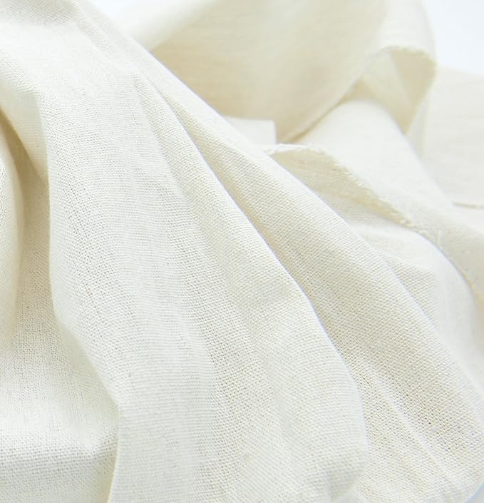 Ivory Linen Needlework Embroidery Fabric Cross Stitching Aida Cloth 62" by 1 Yard Rose Flavor