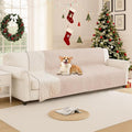 CYCMACO Waterproof Dog Blanket, Non-Slip Soft Pet Bed Cover, Couch Cover for Dogs Washable, Protects Sofa, Furniture, Crate, Car, Tear Resistant Leakproof Pet Blanket (68x82 Inch, Beige)