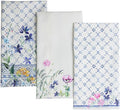 Maison d' Hermine Kitchen Towels Set of 3 100% Cotton 27.50" x 20" Reusable Cloth Tea Dish Towels Absorbent with Hanging Loop for Kitchen, Home, Dining, Cocktail Parties Spring/Summer (Faience)